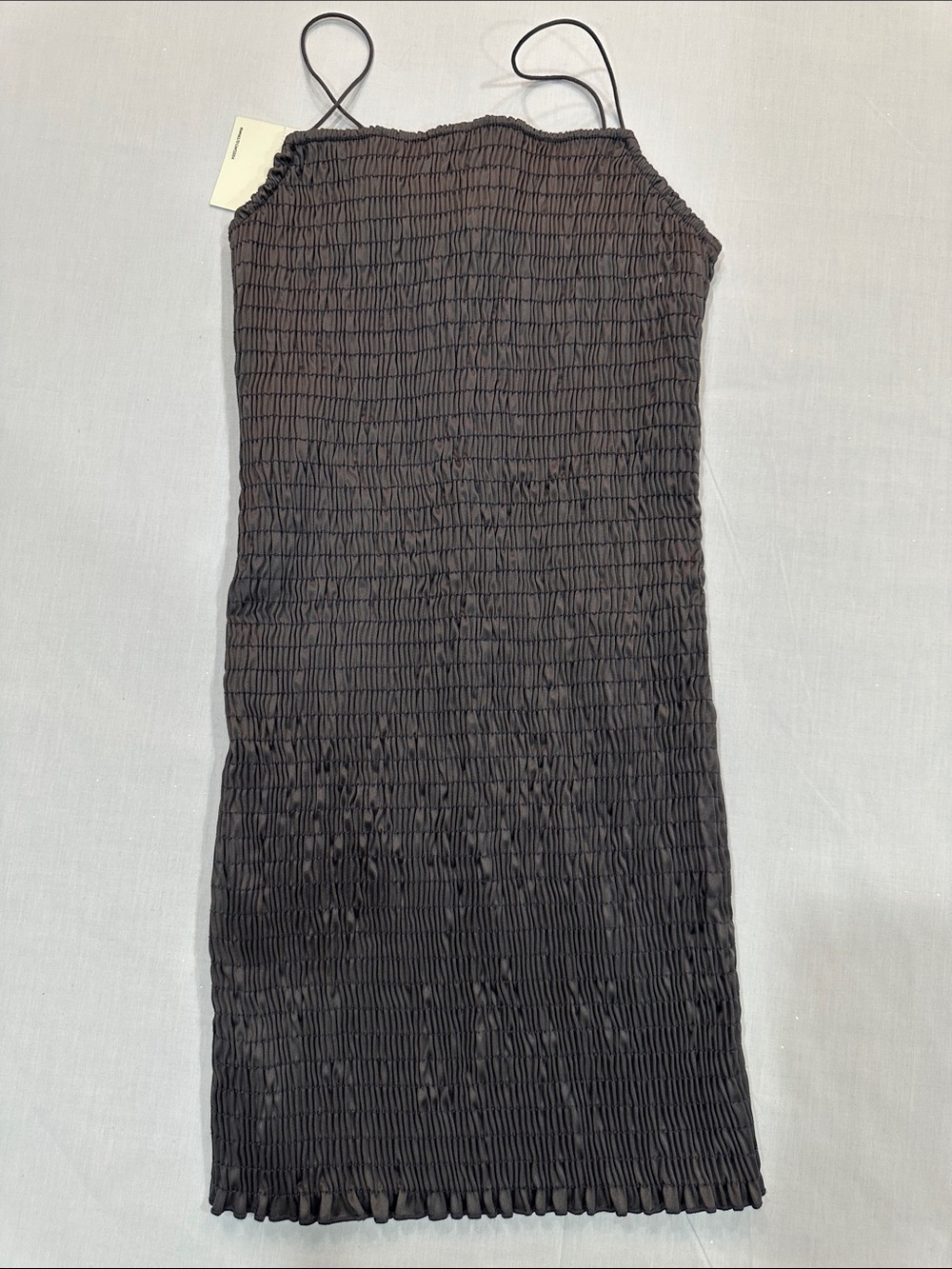 Urban Renewal Black Smocked Mini Dress with Spaghetti Straps